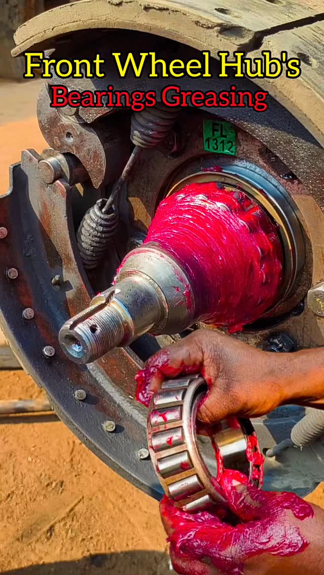 Wheel Hub Greasing & Restoration Process . . . . #auto #automotive # ...