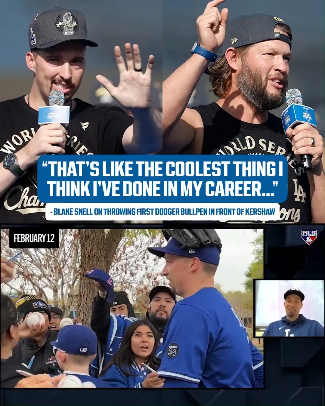 When Blake Snell threw his first Dodgers bullpen in Spring