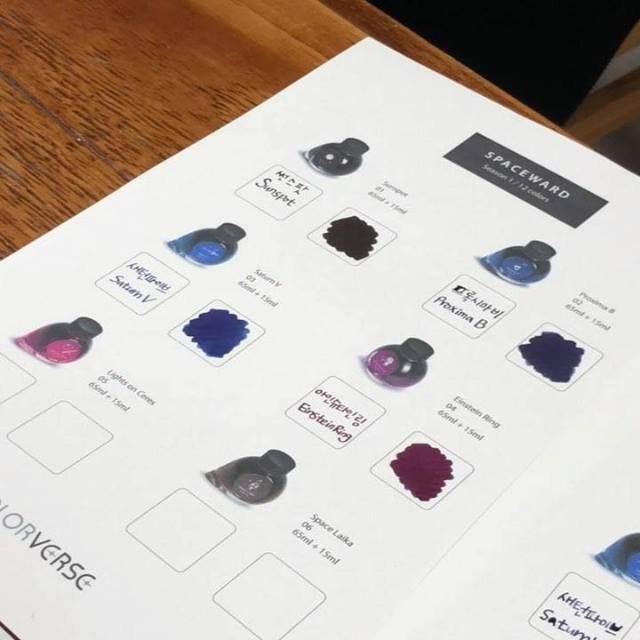 Did you make a color chart? How do I make it? haha Colorverse ink color ...