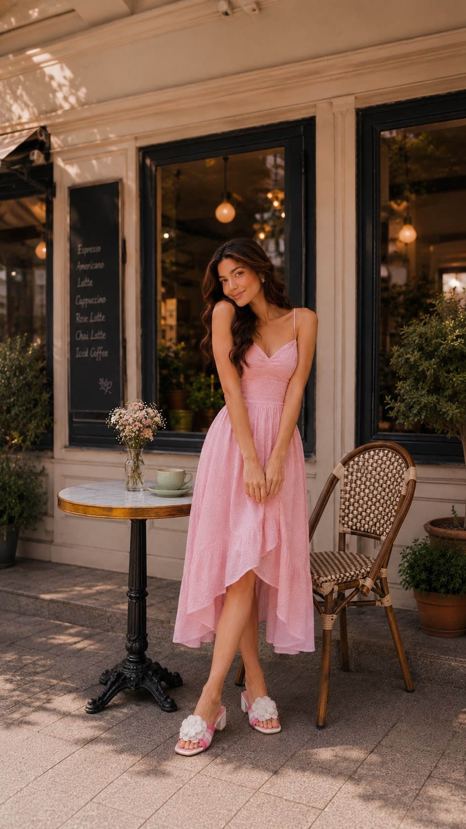 dusty rose and burgundy dress Berylove Women A Line Casual Scoop Long Sleeves Tiered Chiffon Tea Length Wedding Guest Dress Designers Women Sexy Party Zipper Fully Lined PIM_CategoryId_3156 Size:7 Medium