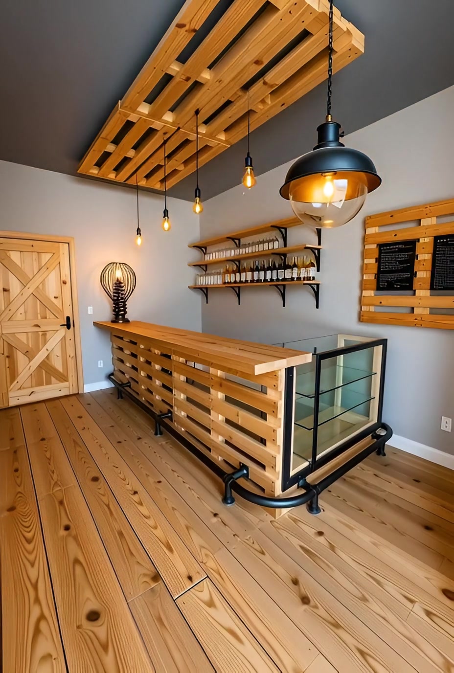 Pallet Bar Counter #pallets #palette #bar #wine #winebar #winelover # ...