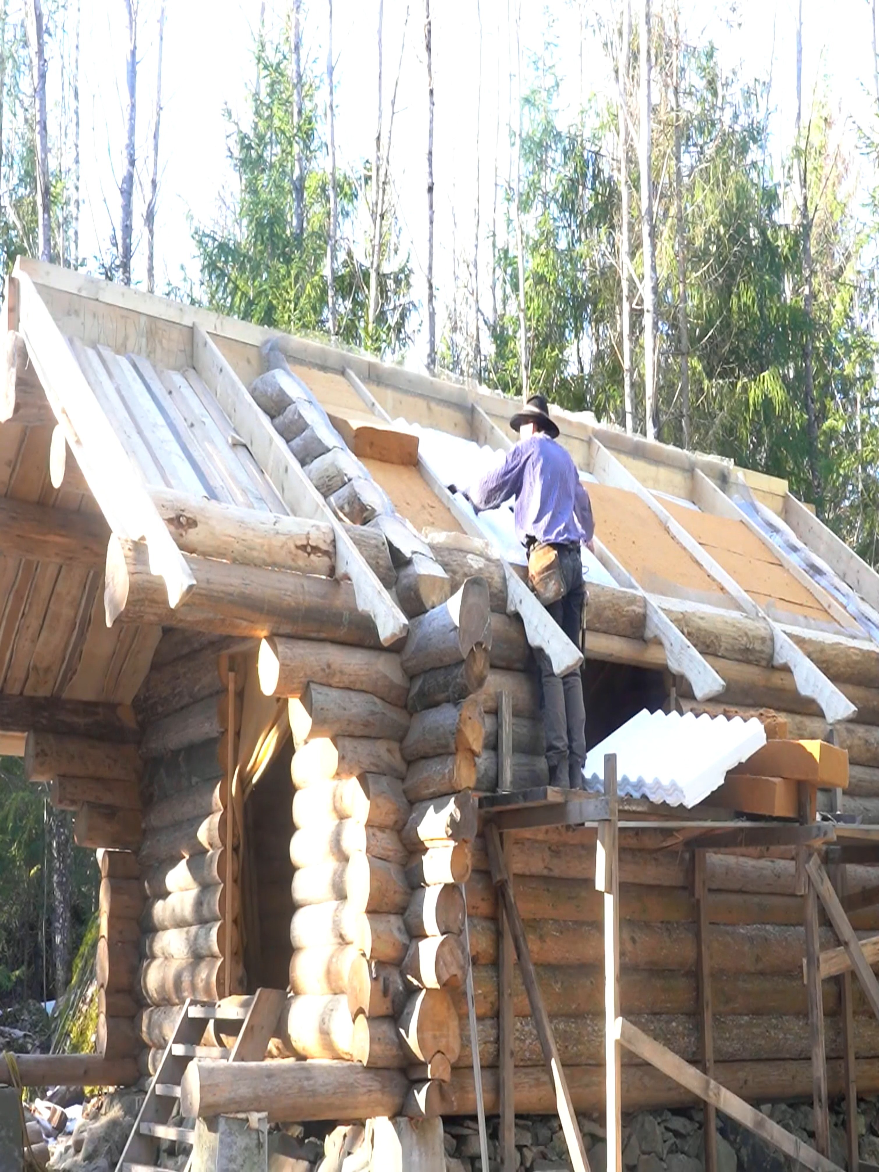 Alone Building an Off Grid LOG CABIN | Camping Life | Facebook