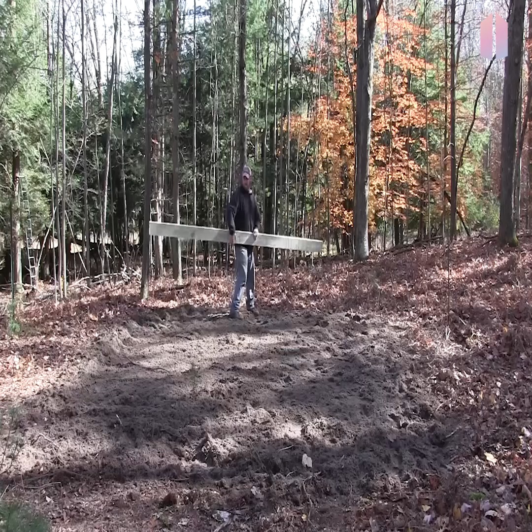Image showcasing Build a small off grid cabin in the woods with rough sawn lumber , and ...