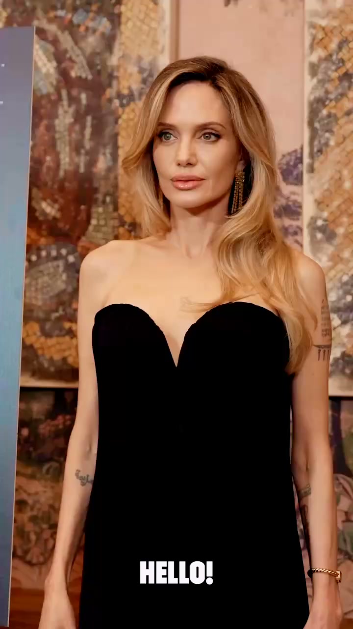 Angelina Jolie kept it effortlessly chic in a strapless black dress at Vertical’s celebration of Couture in NYC. 🖤 | Vivienne Jolie Fans