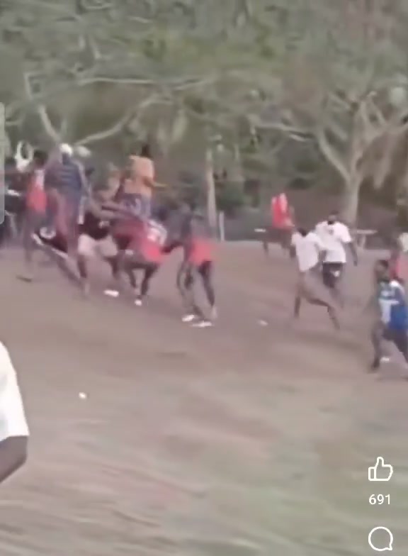 A video has emerged of a running brawl during the Ra Rugby Union ...