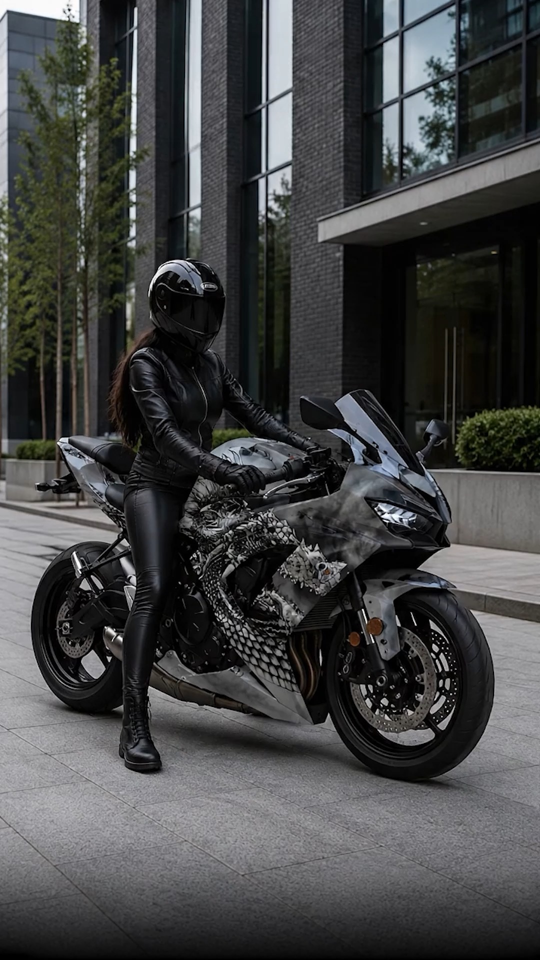 Our Draco wrap gives this Kawasaki Ninja ZX-6R a bold custom look
