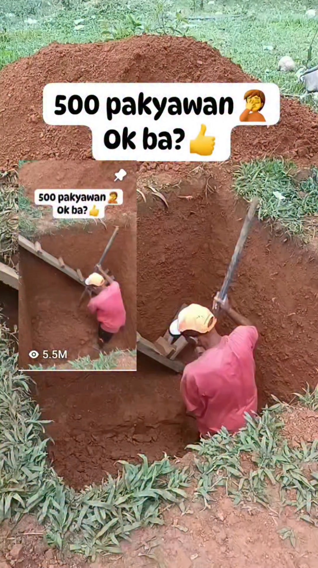 5.5M views ️ Paldo daw😲 HAHAHA🤣 Maka M-views mn pud pero di monetize na ...