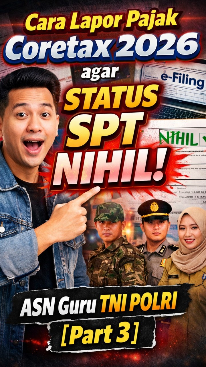 Cara Lapor Pajak CORETAX 2026 agar Status SPT NIHIL [Part 3] Hal ini ...