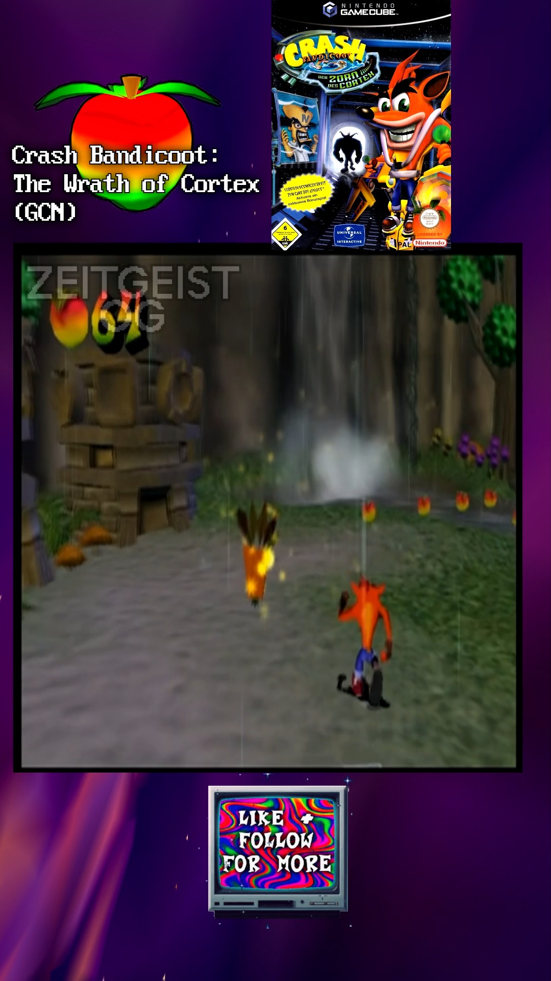 Crash Bandicoot wrath of cortex (GBA/NGC, 2001)