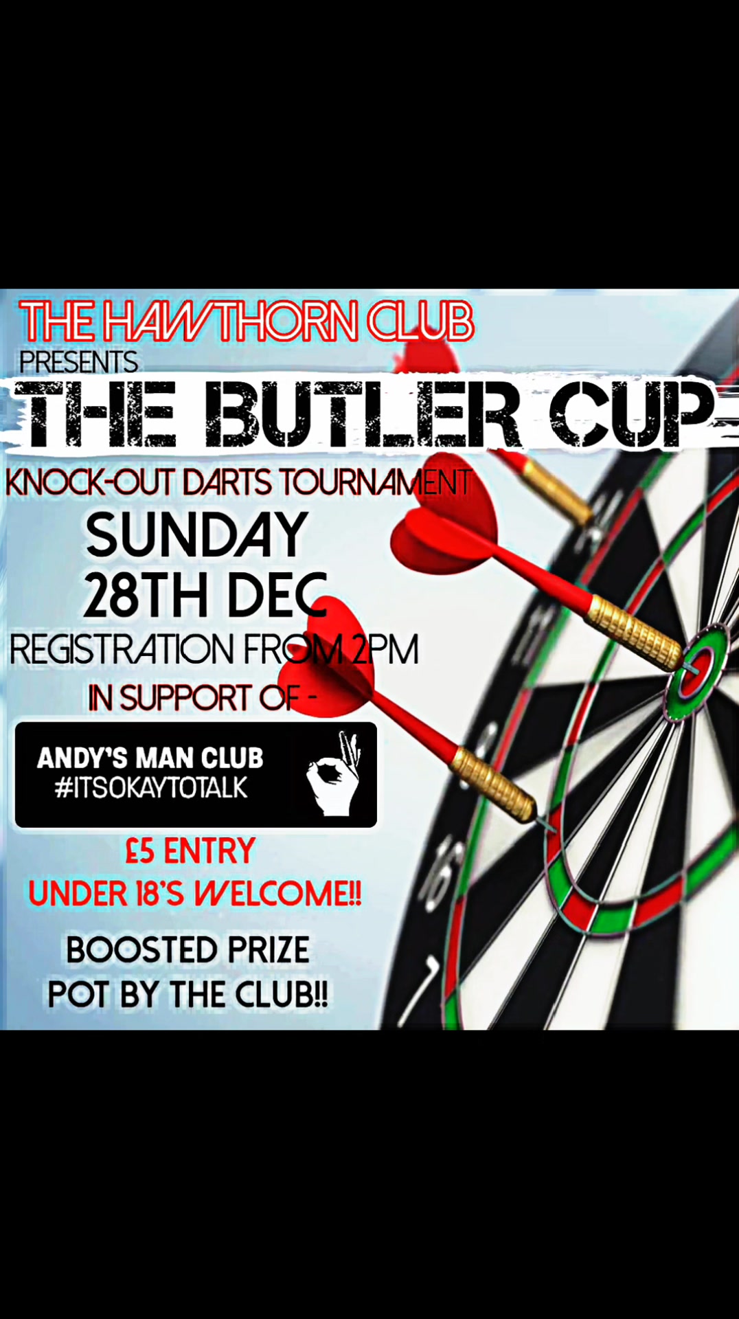🎯 THE BUTLER CUP DARTS TOURNAMENT 🎯 . Join us for an afternoon of top ...