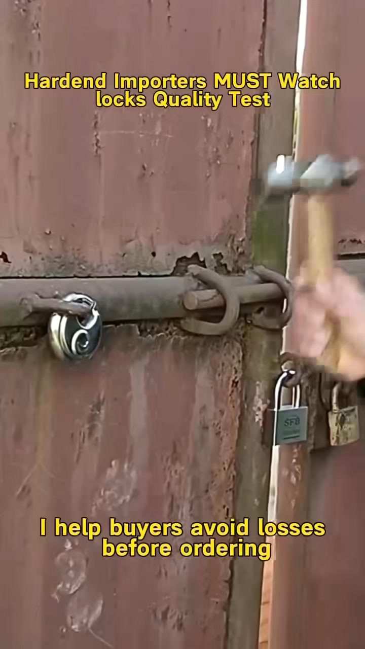 really locks factory quality test. #wholesale #import #padlocks #locks ...