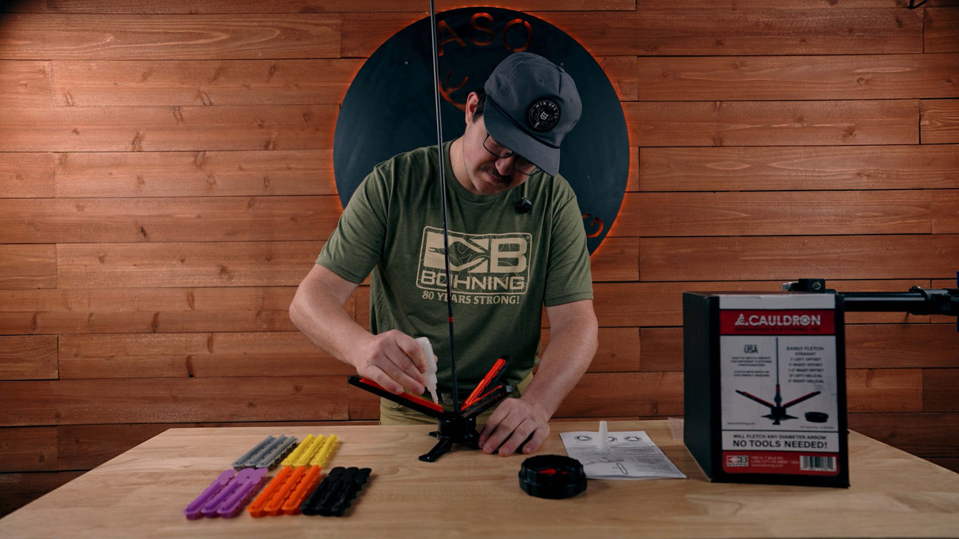 Step by step on how to use the Cauldron Fletching Jig from Bohning ...