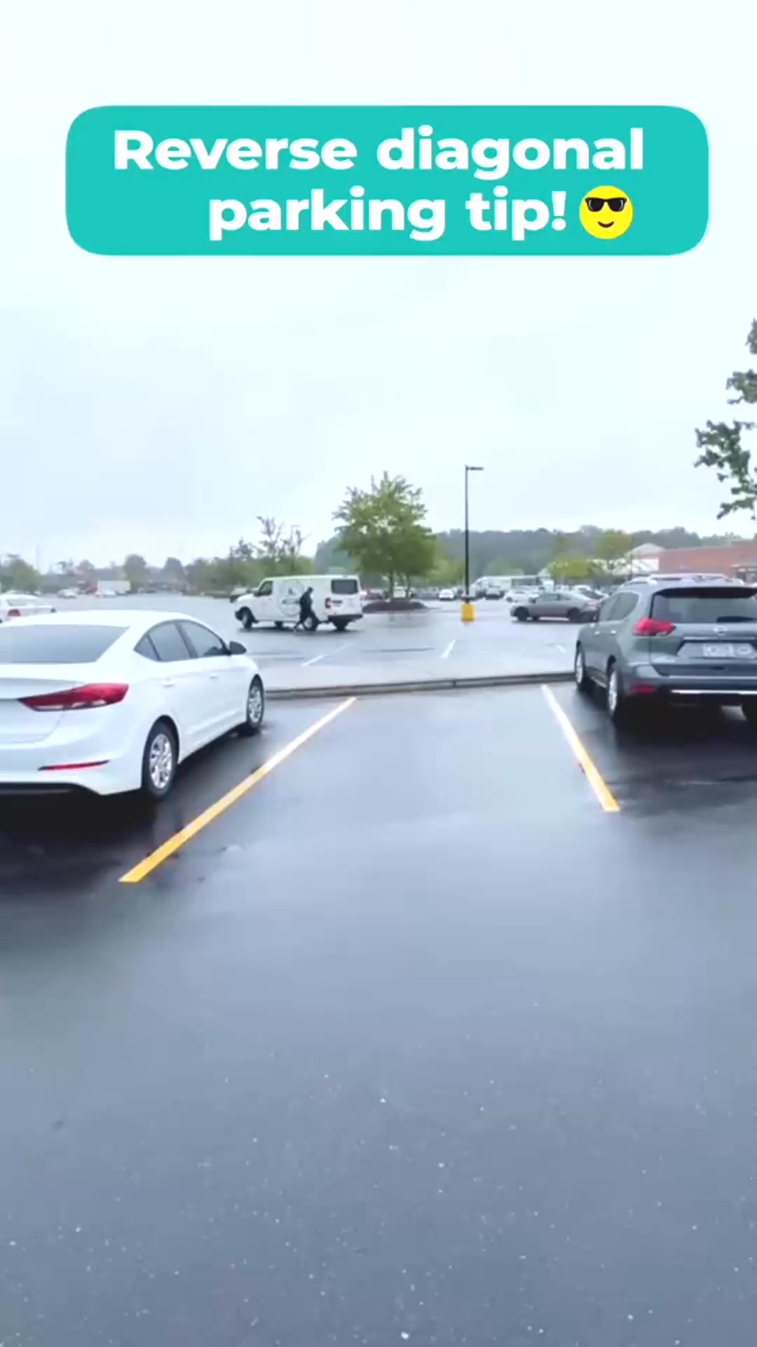 Reverse diagonal parking tips 😎😎😎 #us #parking #drivinglessons # ...
