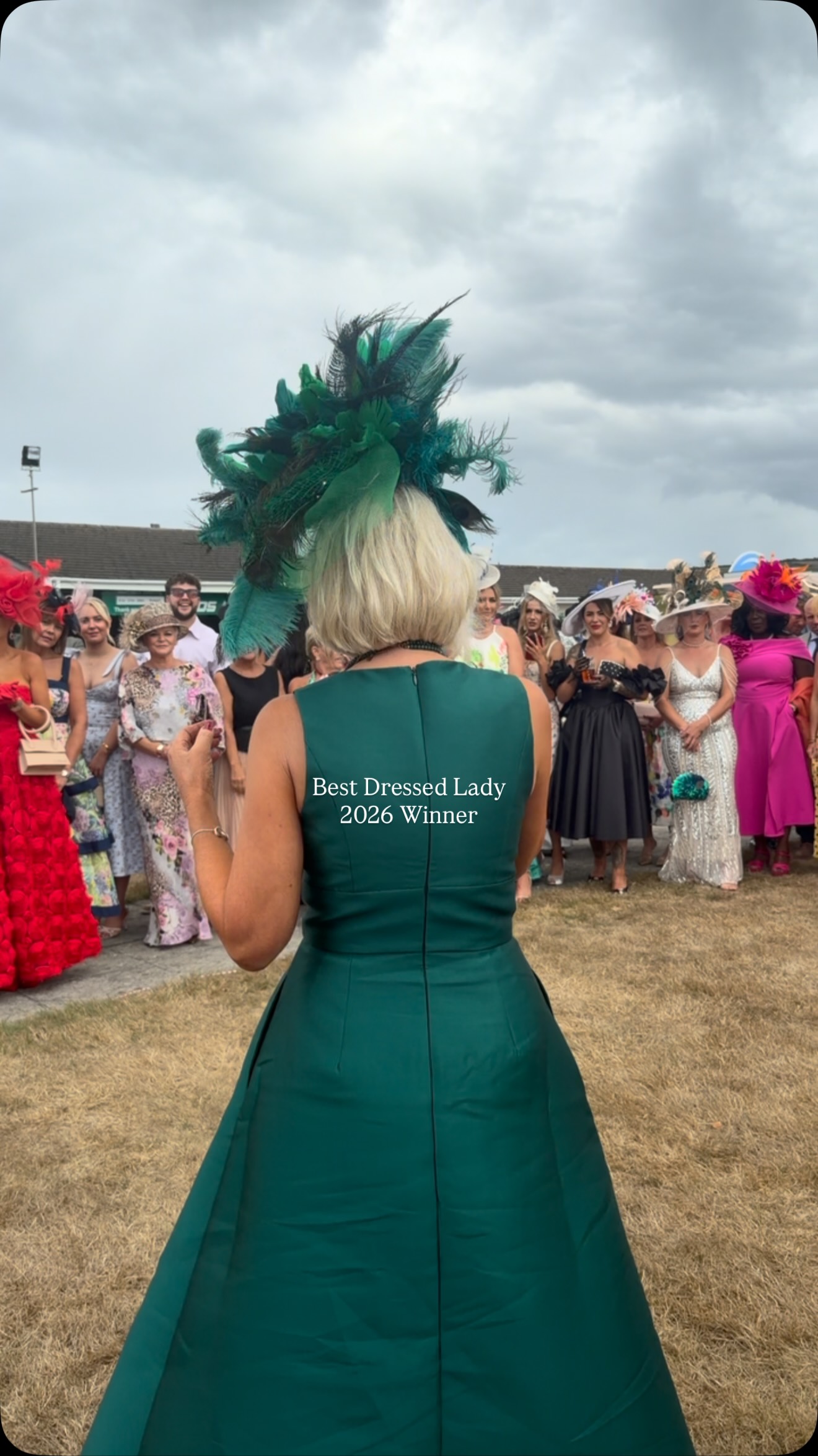 winner of best dressed at ladies day Lady 2026 😍👑✨ #ladiesday #winner #fashion #bestdressed Girls Blue Christmas Dresses