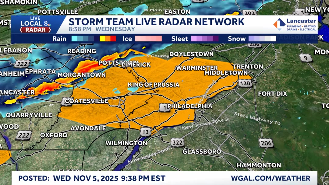 A Severe Thunderstorm Warning has been issued for parts of Philadelphia ...