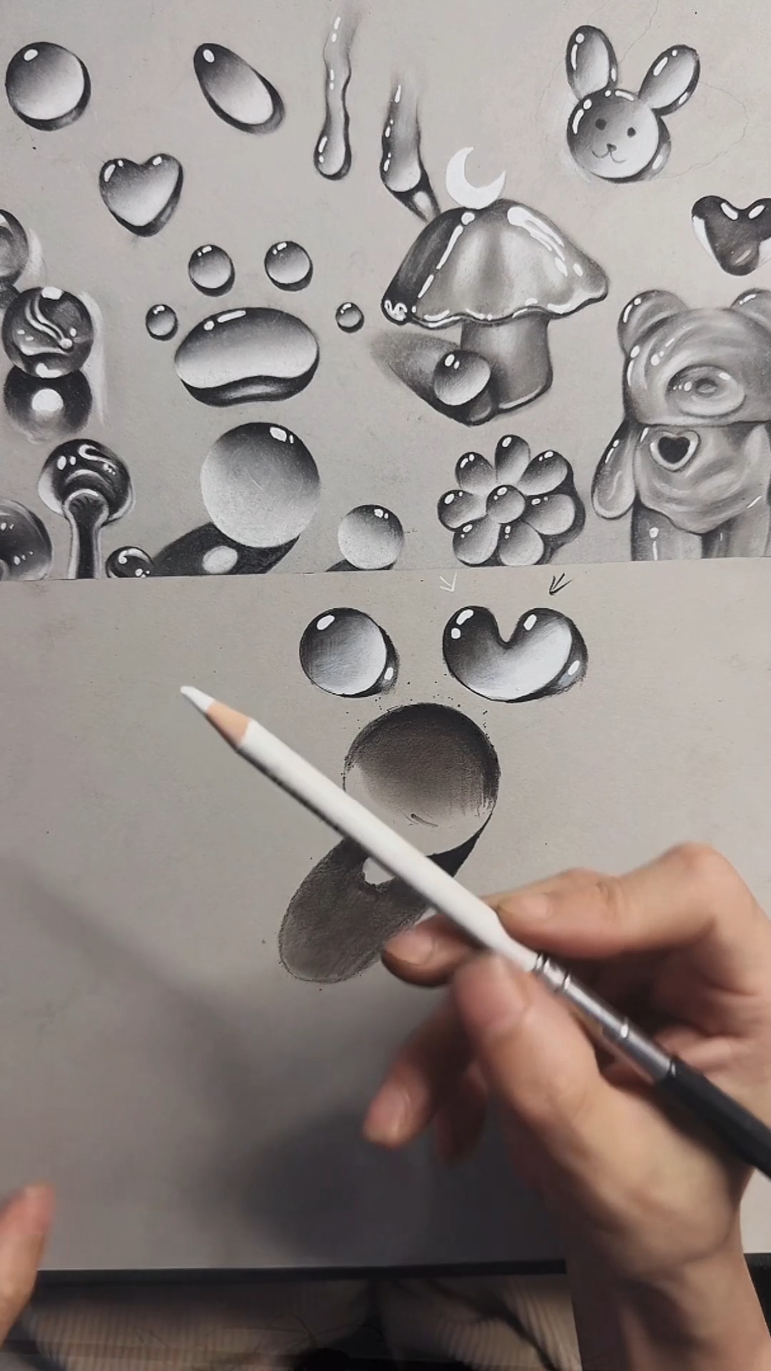 How Draw Water Drops Step by Step #dailyshorts #dropshading #3d # ...
