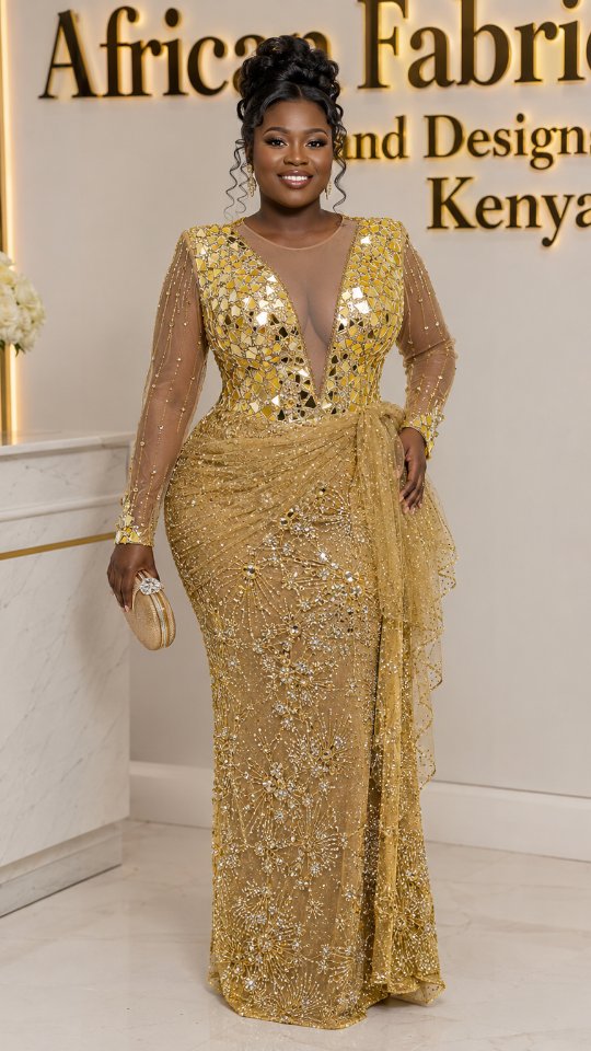 Gold for the glow. Light hand beaded dress can make loads of design options. , Luxury hand beaded lace at kshs 20,000/y or kshs 75,000 for 4 yards., African Fabric & Designs Kenya, 0710660524, More 