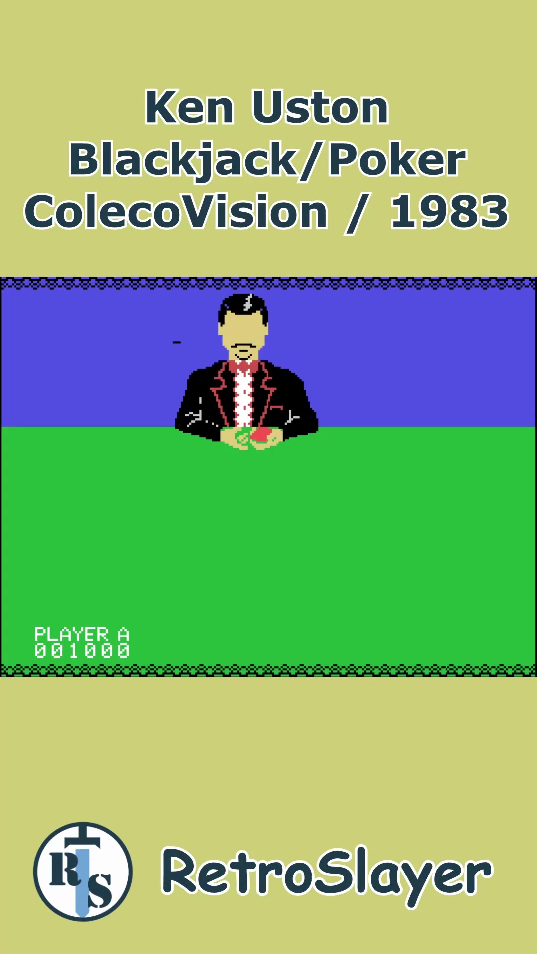 Jeu Rétro ColecoVision - BLACKJACK POKER (SPACE FURY) - En Boîte - Bon état Général