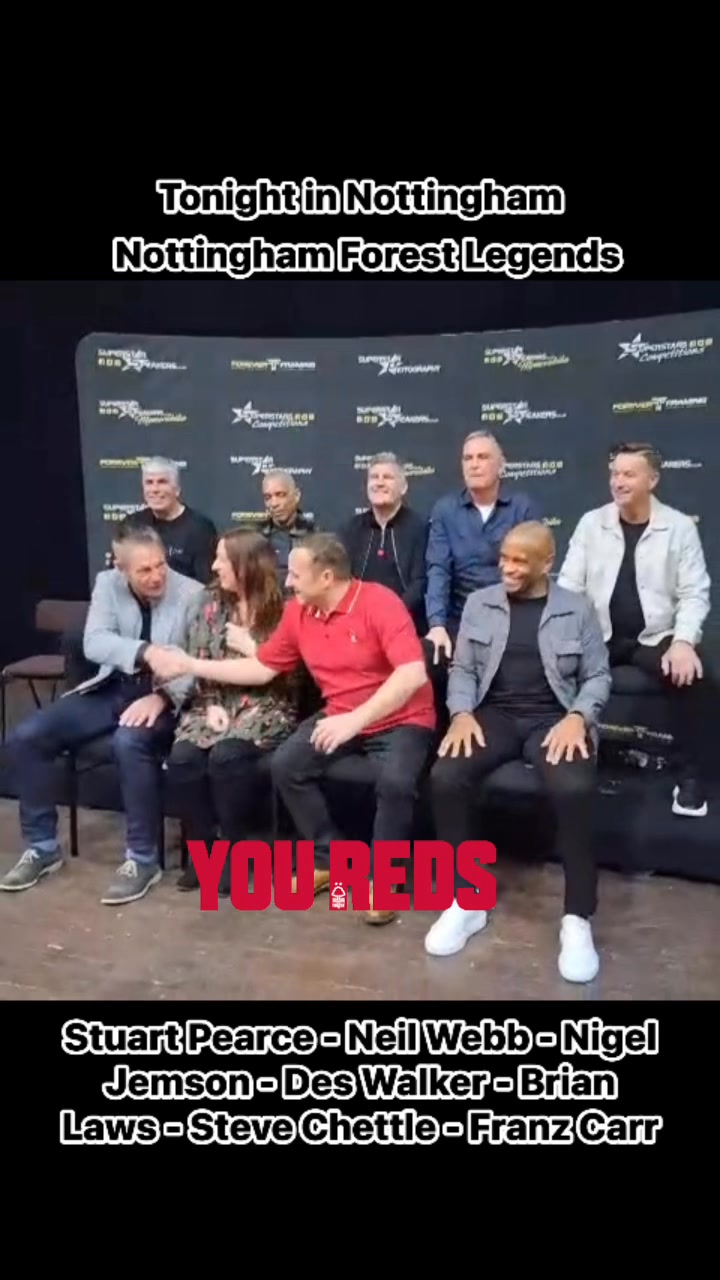 Forest royalty under one roof tonight 🌲🔴 Stuart Pearce, Des Walker ...