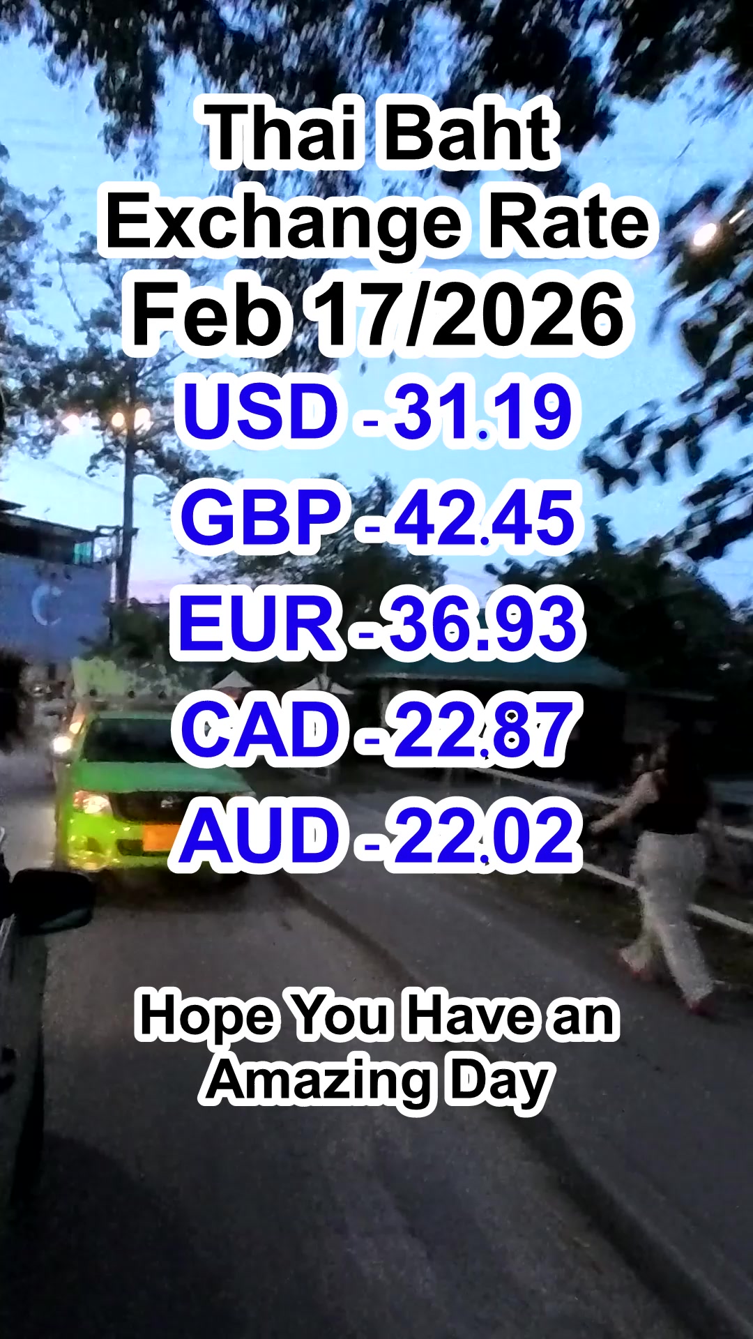 Thai Baht Exchange Rate Feb 17/2026 #thailand #thaibaht #exchange ...