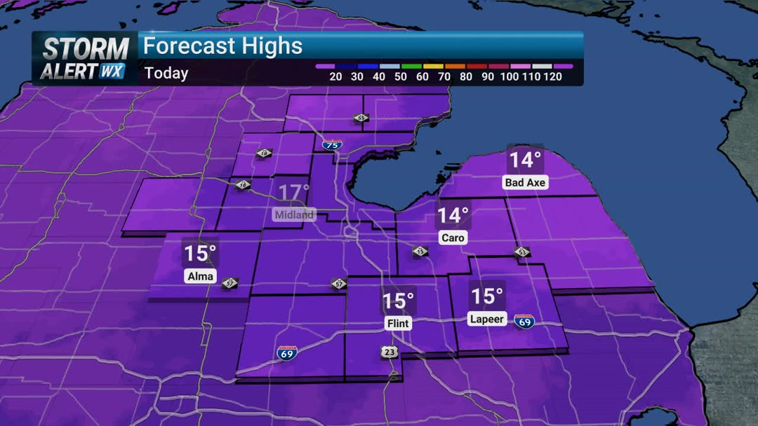 Our run of bitterly cold weather continues for the rest of the week. We ...