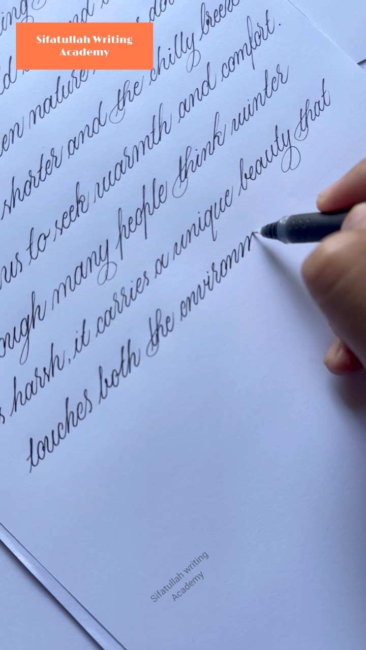 Cursive calligraphy || pilot pen #calligraphy | Sifatullah Writing ...