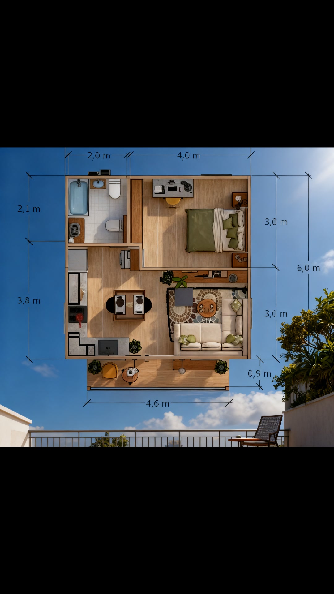 🌿1 Bedroom home plan ideas #fblifestyle #dreamhouse #housedesign🌿 📌𝘍𝘰𝘳 ...