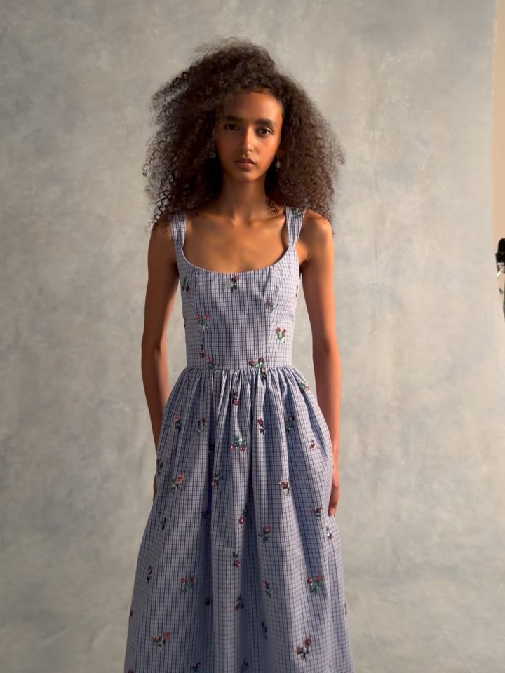 The Nara Sequin Embroidery Midi Dress, a style made for the long weekend., Discover High Summer styles, available for upcoming long weekend plans. , #markarian | Markarian