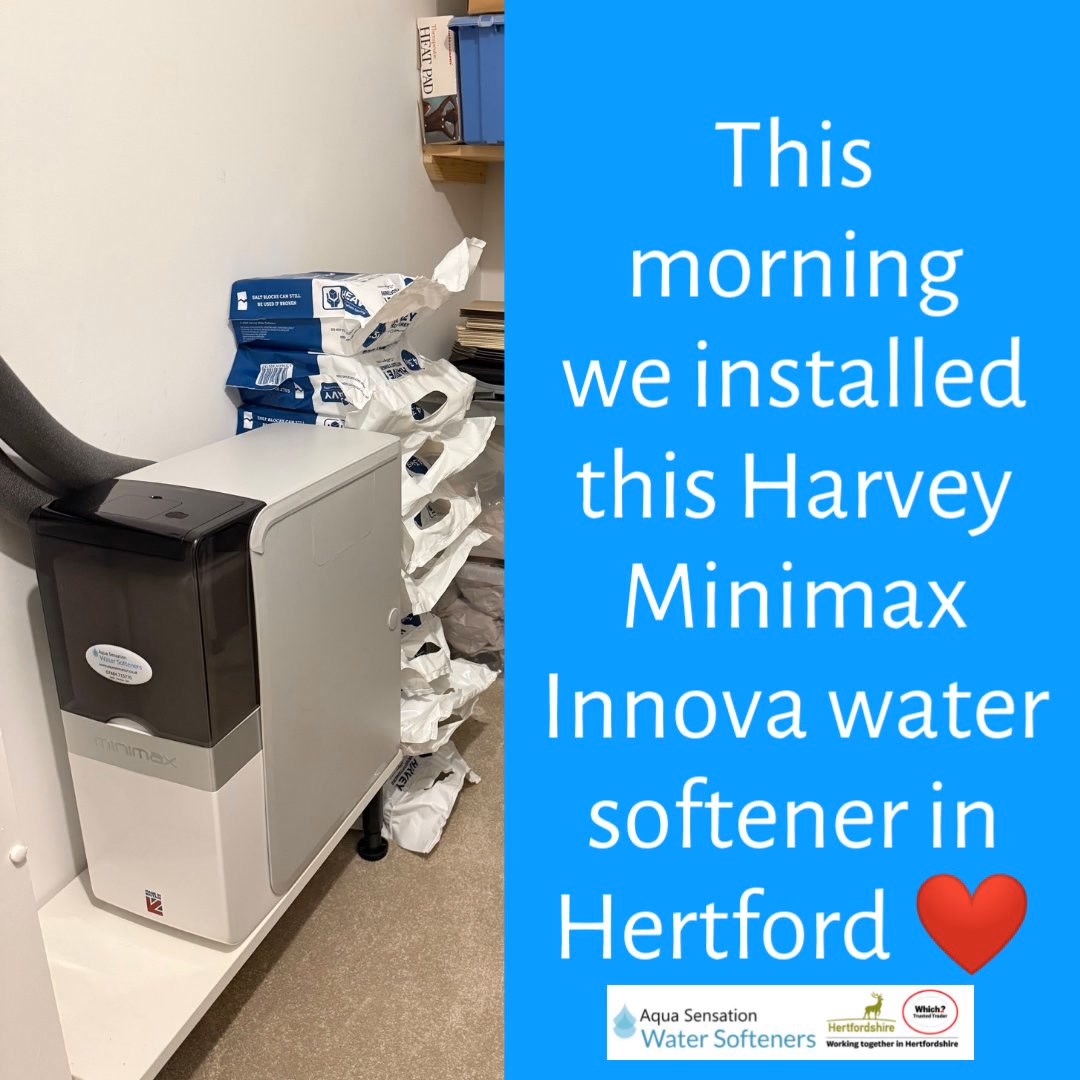 This morning we installed this Harvey Minimax Innova water softener in ...