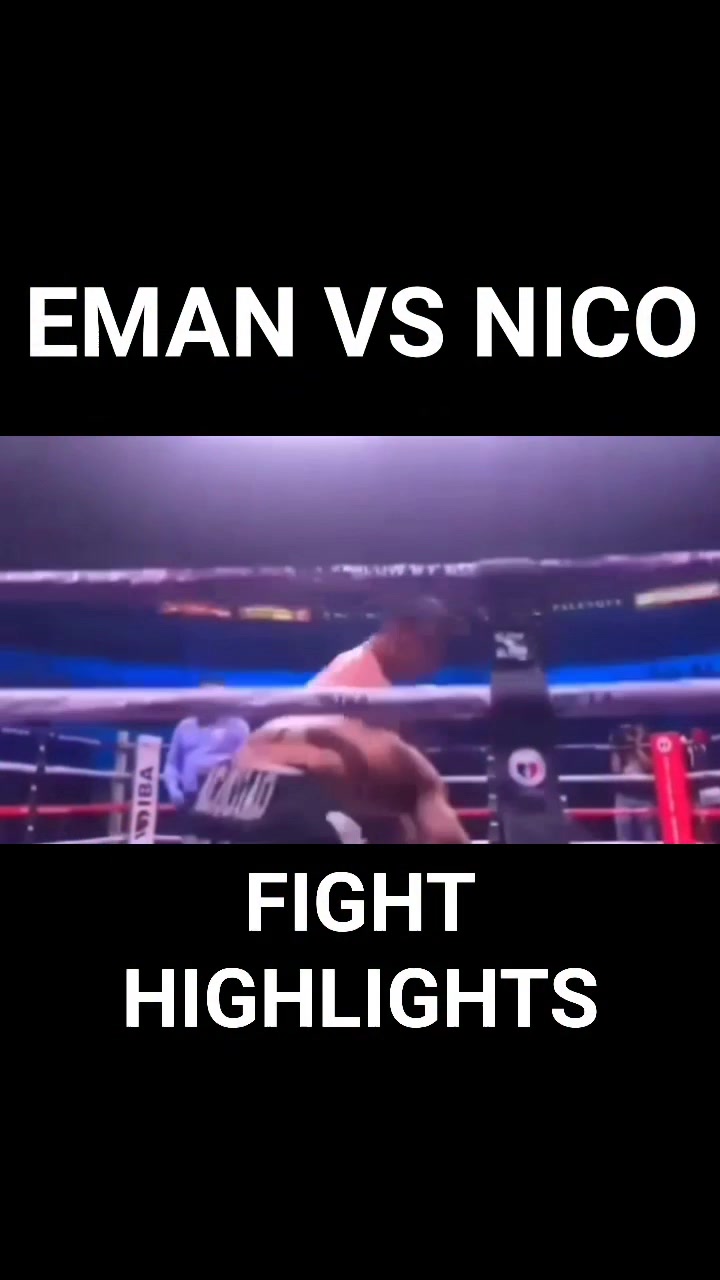 Eman Vs Nico Fight Highlights 😮 #MannyPacquiao #ThrillaInManila2025 ...