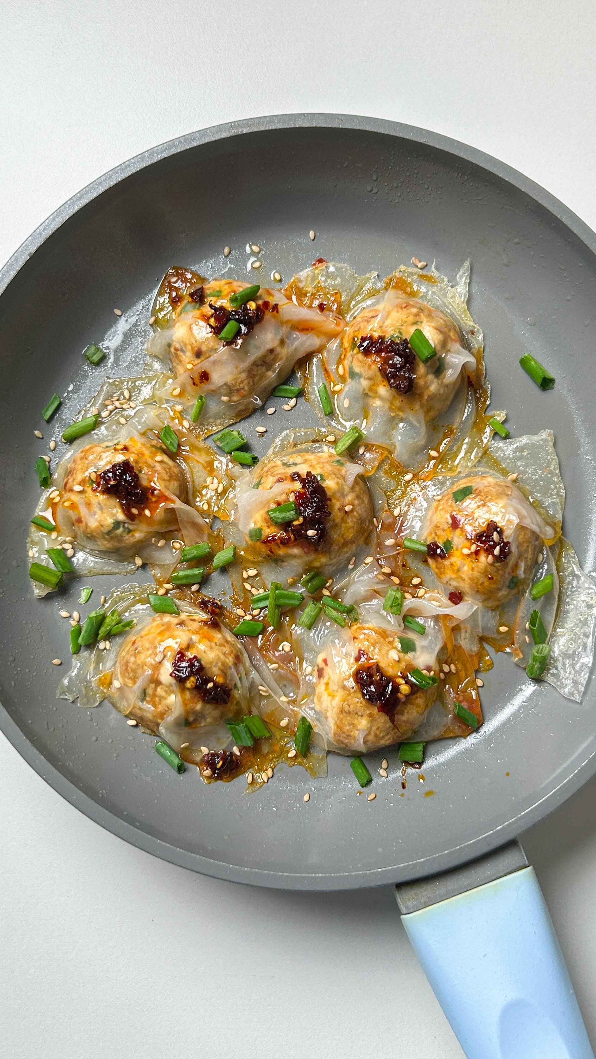 Tried the viral blanket dumplings and okay… I get the hype 🥟 Crispy ...