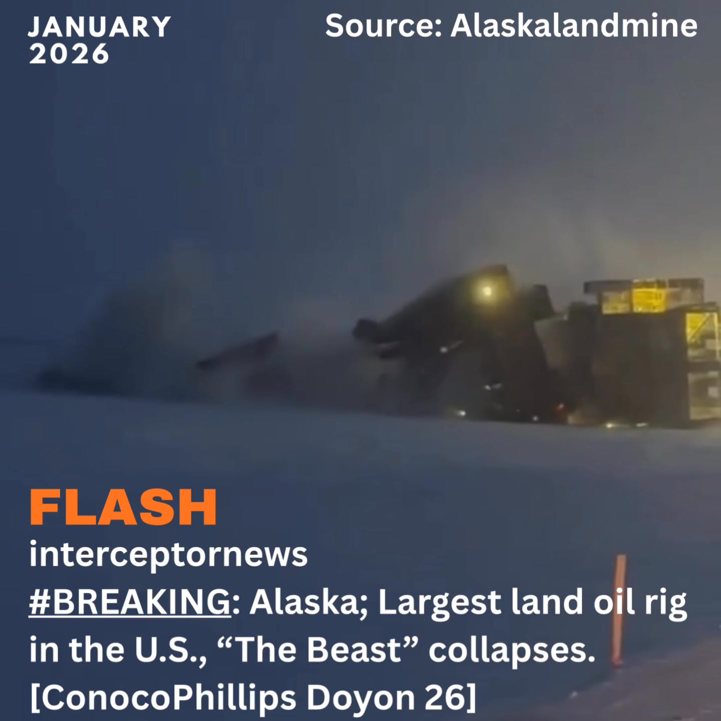 #BREAKING: Alaska; Largest land oil rig in the U.S., “The Beast ...