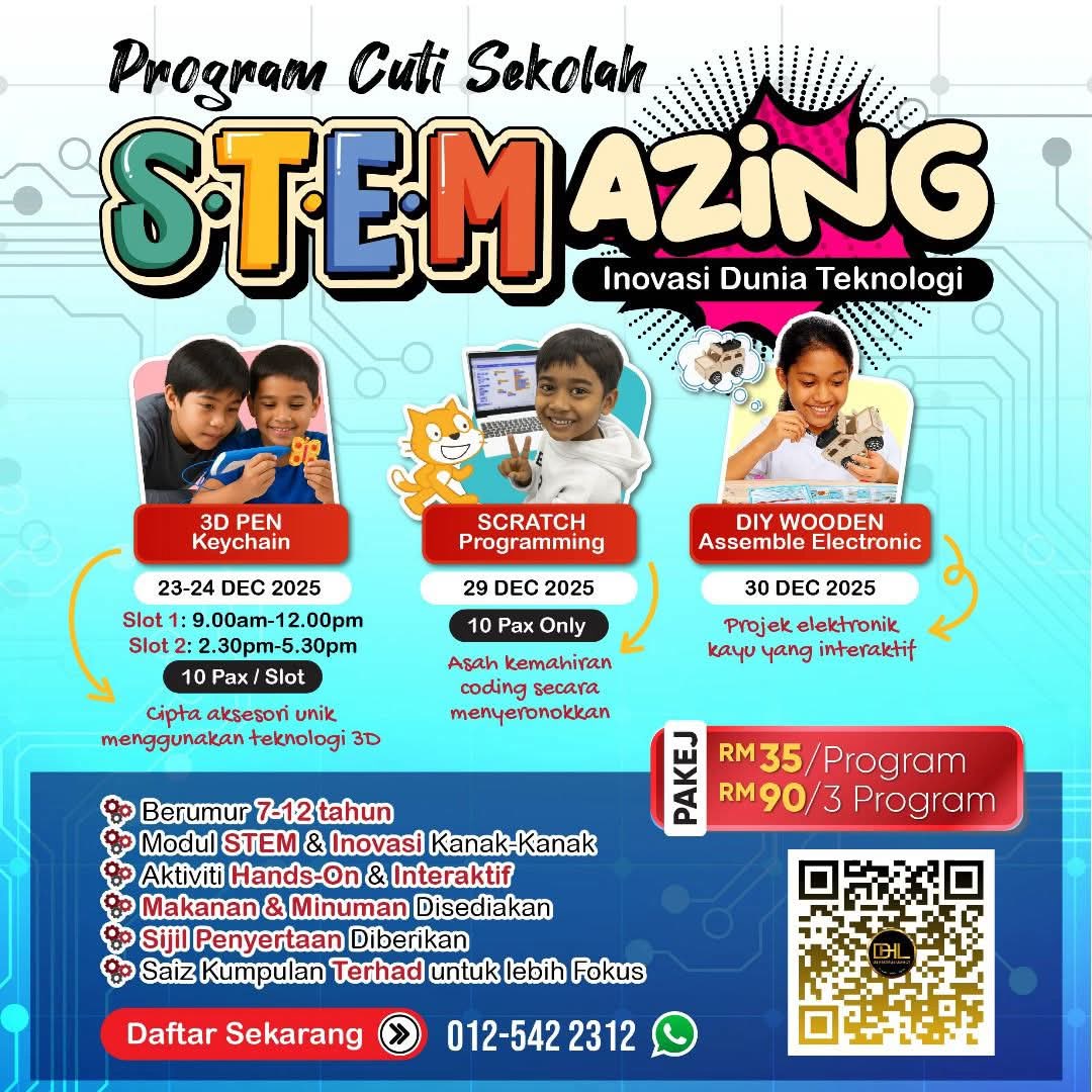 🌟 PROGRAM CUTI SEKOLAH PALING POWER 2025! 🌟 Anak asyik dengan gajet je ...
