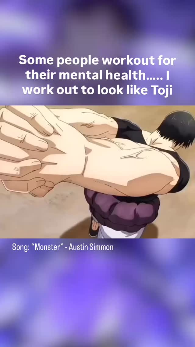 Toji is the coolest character in jujutsu Kaisen. He is gym goals # ...