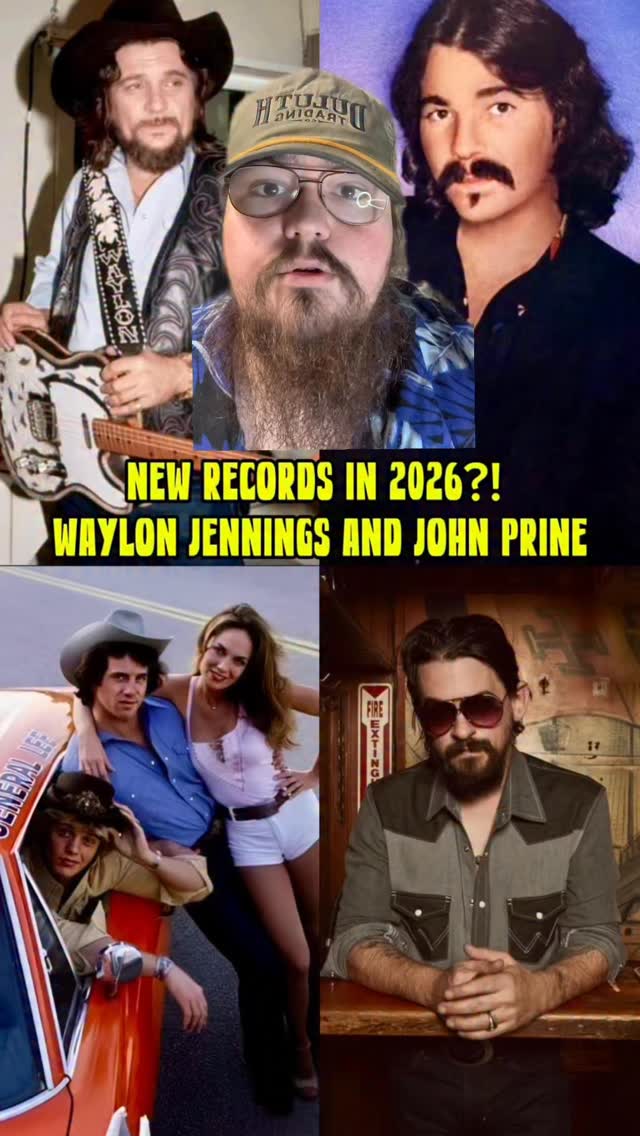 On April 18th 2026 NEW Waylon Jennings and two NEW John Prine Records ...