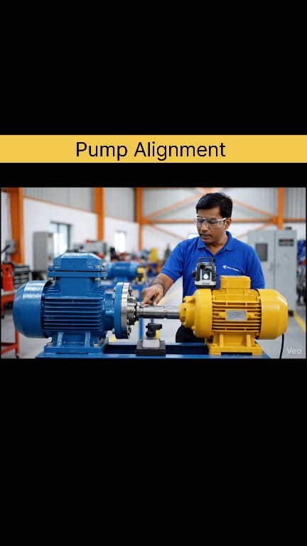 🔧 *Pump Alignment* 💧 - *Why align? 😊* - Reduces vibration 🌀 - Increases ...