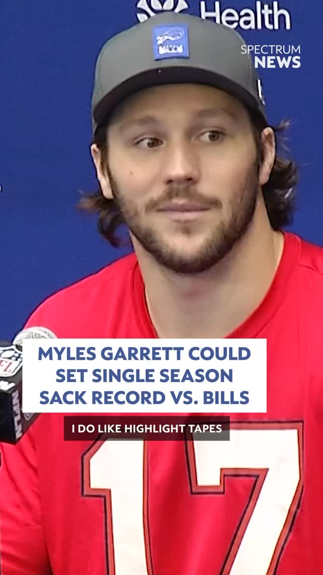 Myles Garrett could make history against the Buffalo Bills. With 1.5 ...