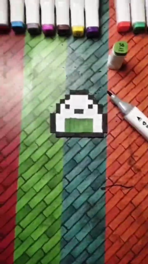 Rice ball 🍙 pixel art tutorial | Anas Khan | Facebook