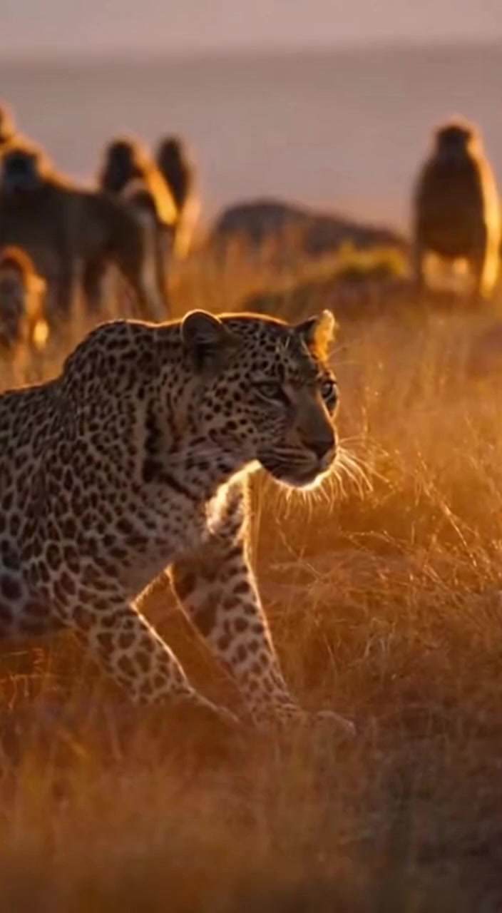 This leopard was hunting… then suddenly chose our jeep like, “wrong ...