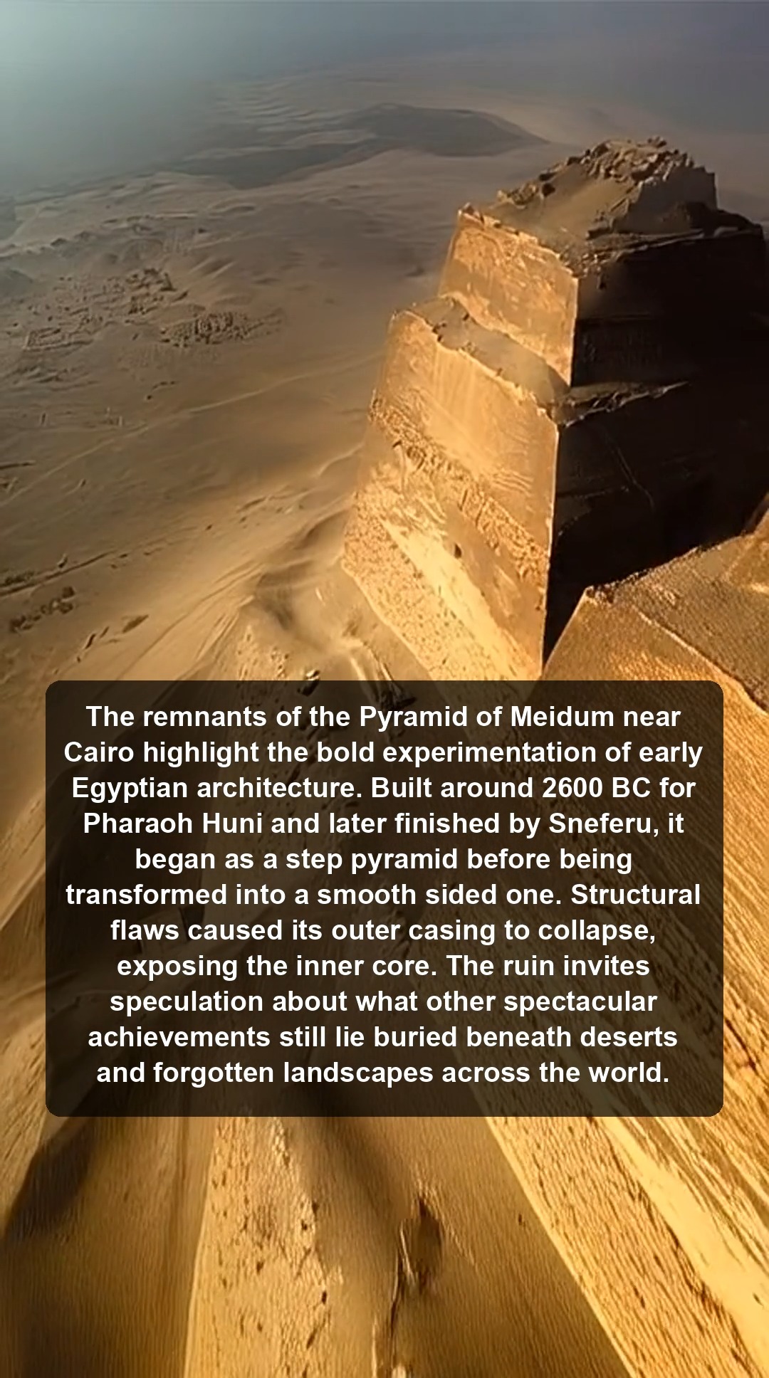 Pyramid of Meidum The Fallen Monument of Old Kingdom Egypt #ancient # ...
