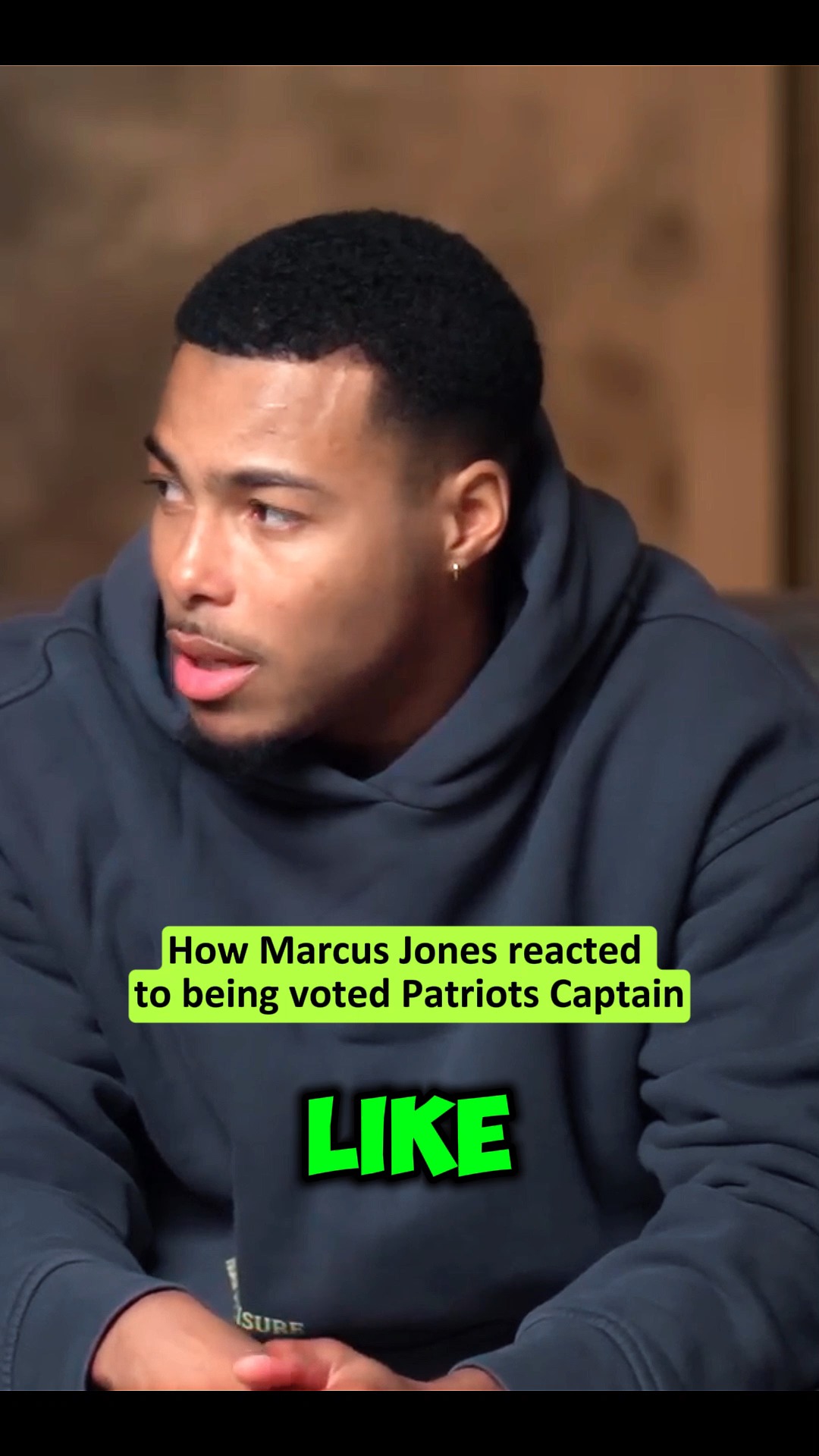 "How Marcus Jones reacted to being voted Patriots Captain 🫡 Marcus ...