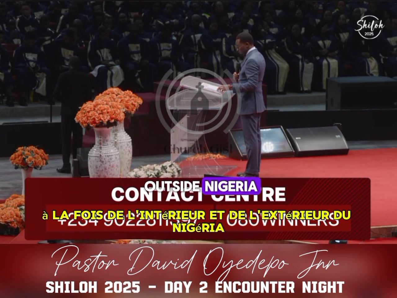 Shiloh Participants erupt as Pastor David Oyedepo Jnr announces the ...