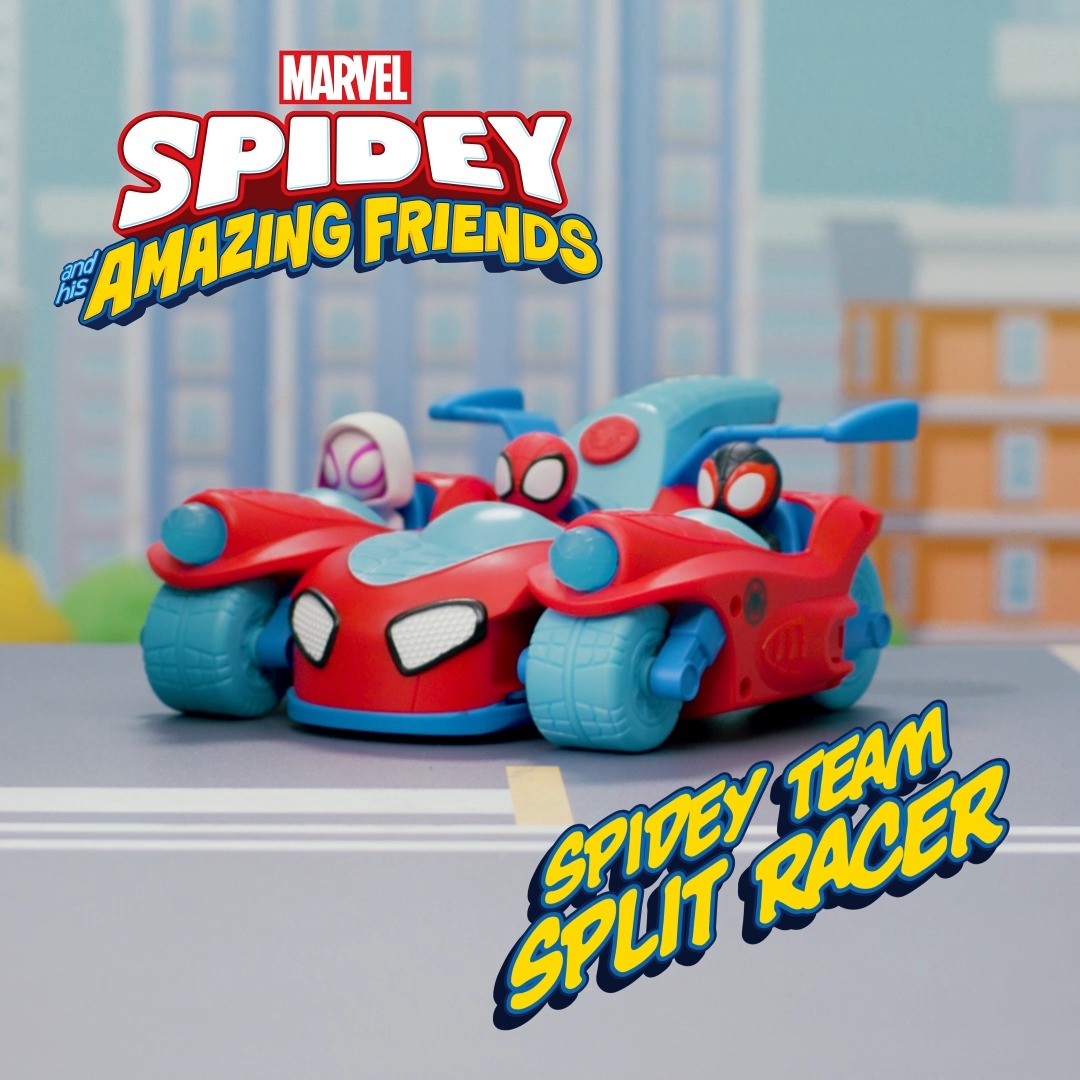 スパイディー Divide and ride with the all new Spidey Team Split Racer! This
