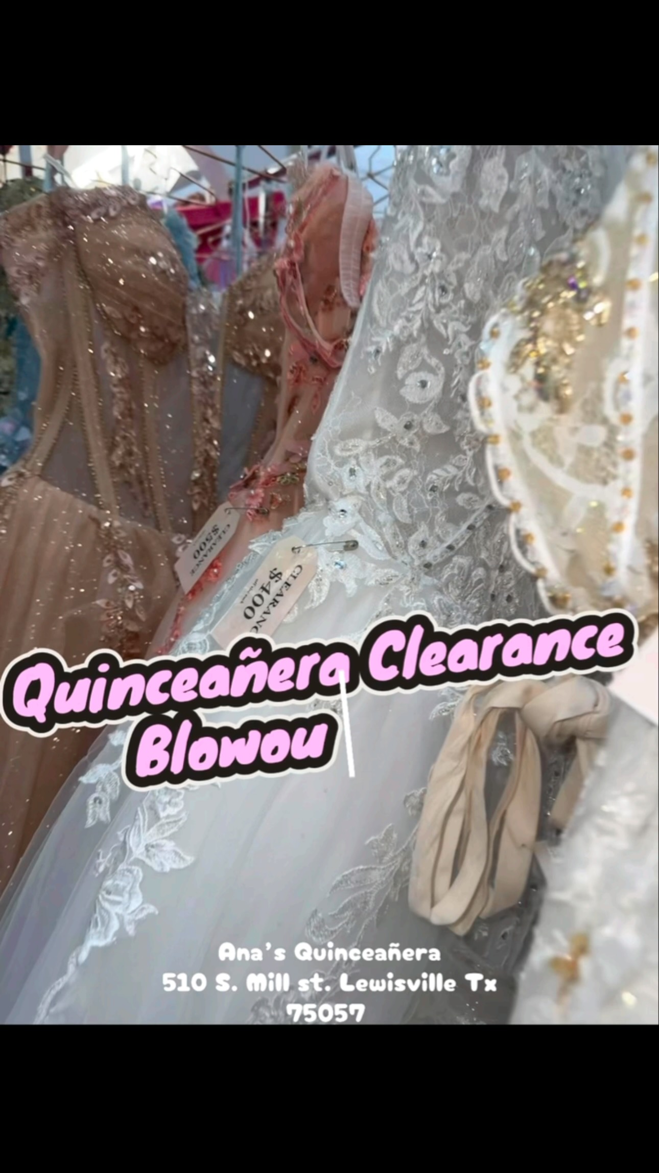 🚨 We are back with another CLEARANCE BLOW OUT SALE Shop TOP name brand dresses for under $600! , Hurry on in cause it is all come first pick! Stop in store or call to pre book your in store 