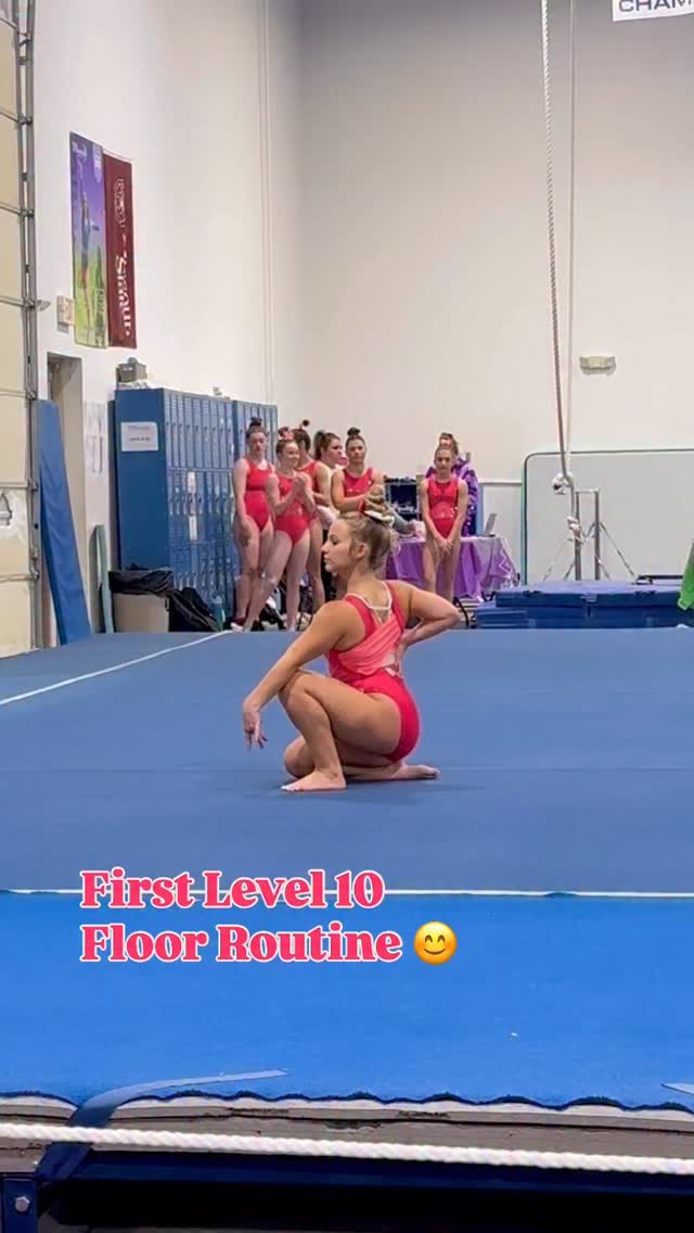 My first Level 10 Floor Routine! 😊 I’m still getting a spot on my ...