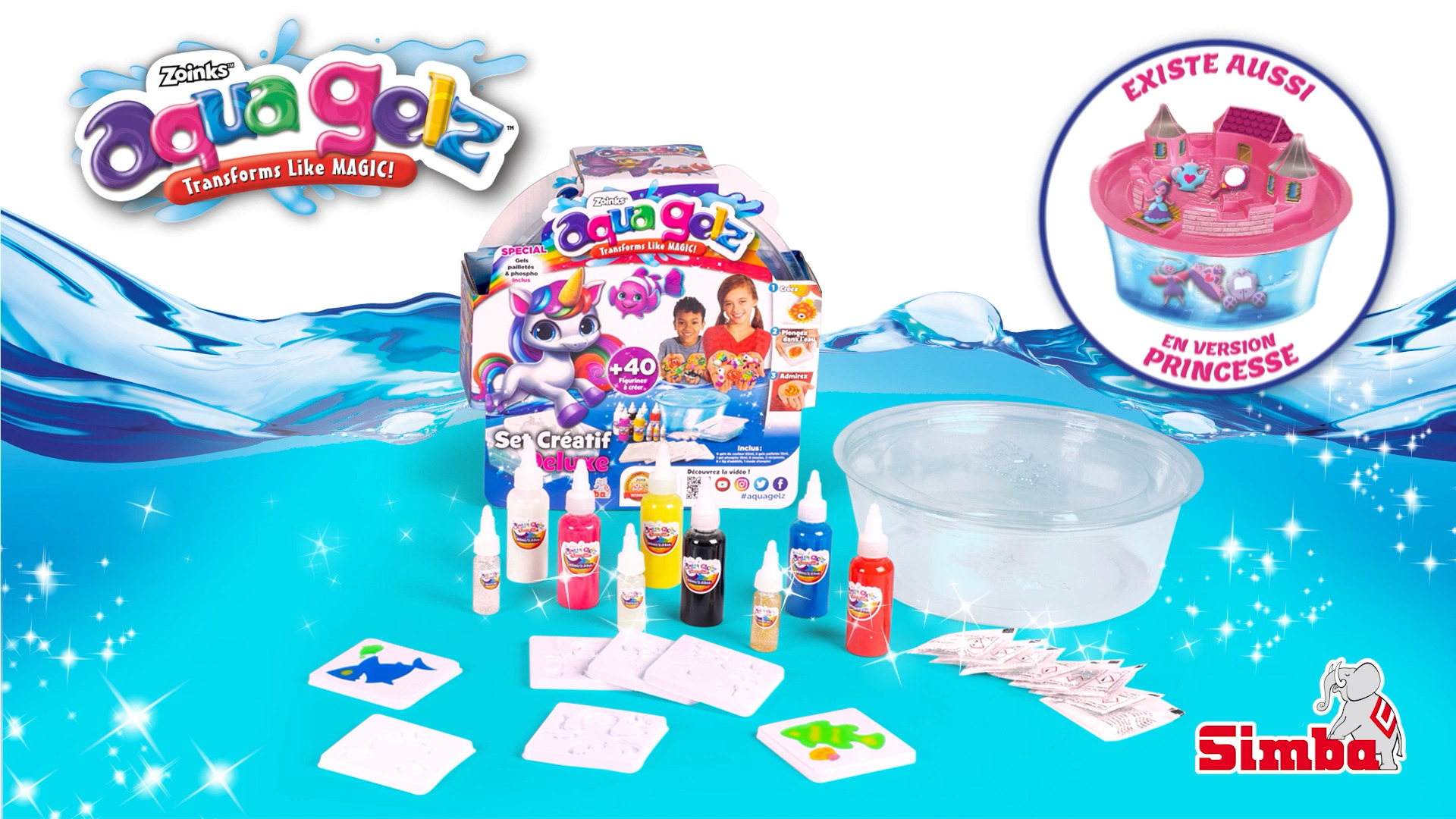 Kit Elfes Magiques à Eau JOPSHEEN - 6 Gels Colorés - Activité Manuelle Enfants - Création Gel Lumineux