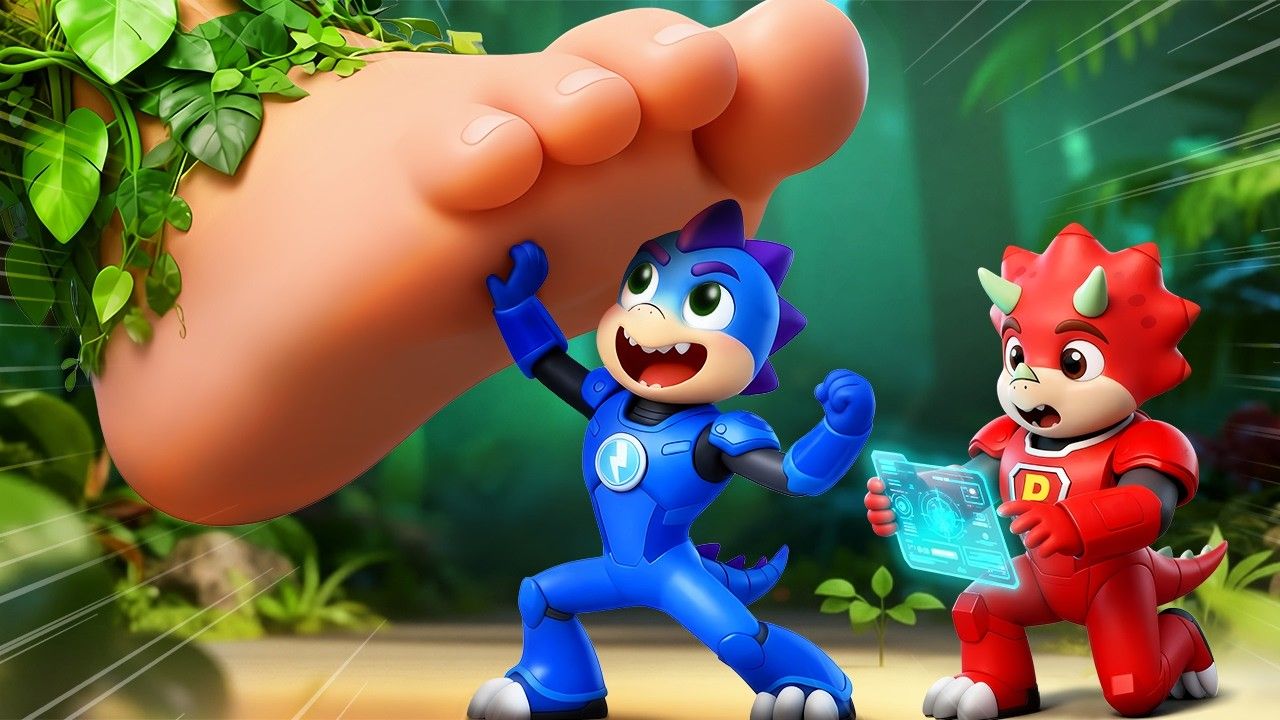 GIANT FOOT Is Chasing Dinosaur BOLT & PYRO! What Happened? | Dino ...