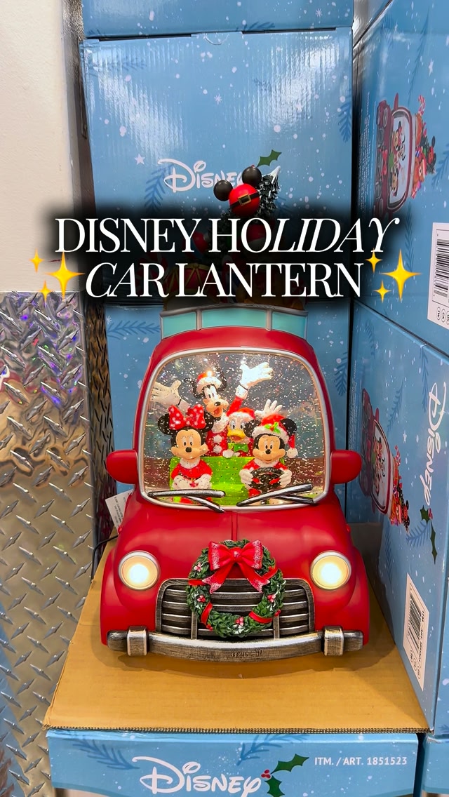 ミッキー＆ミニー＆汽車　ガラスのオーナメント Costco has this adorable Disney Mickey & Friends Holiday Car