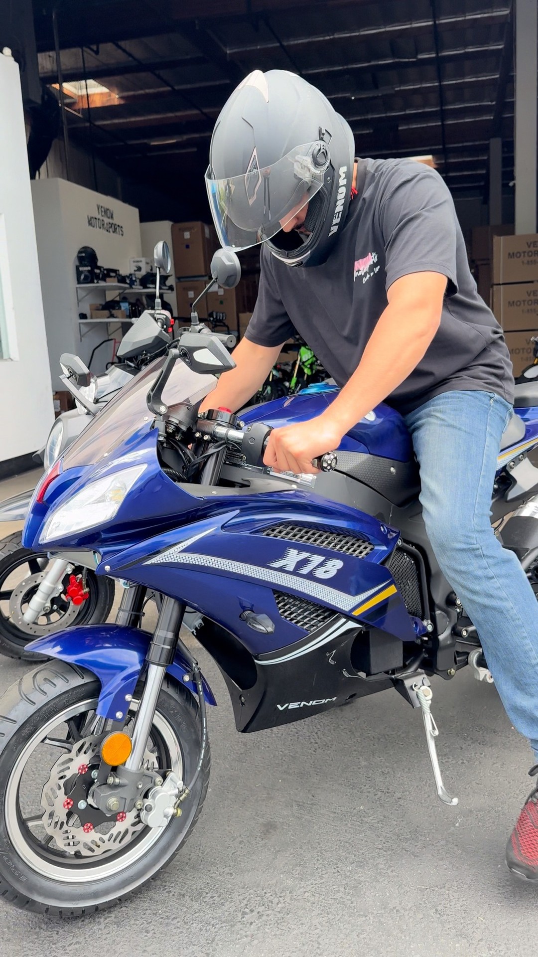 You thought I was pulling up on a scooter… but it's actually the