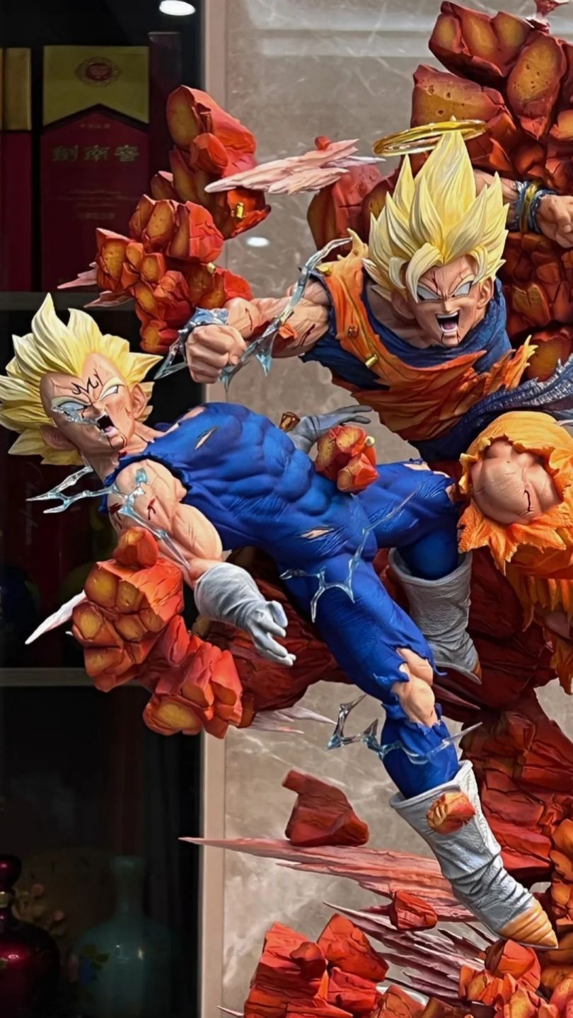 Goku vs Majin Vegeta 1/6 Scale Dragon Ball Z Resin Statue by Grand